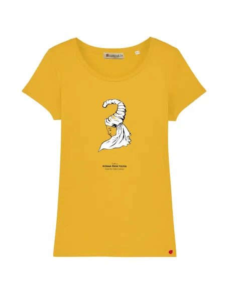 tolosa-woman-mujer-camiseta-burukoak-amarenak-moda-sostenible-algodon-organico-moda-vasca