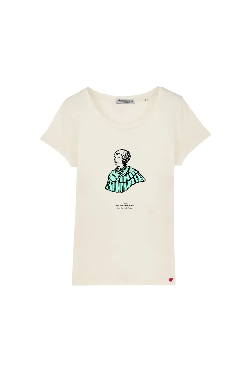 basque-single-woman-mujer-camiseta-burukoak-amarenak-moda-sostenible-algodon-organico-moda-vasca