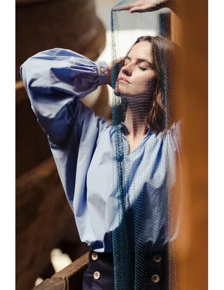 Camisa oversize algodón orgánico GOTS | Amarenak