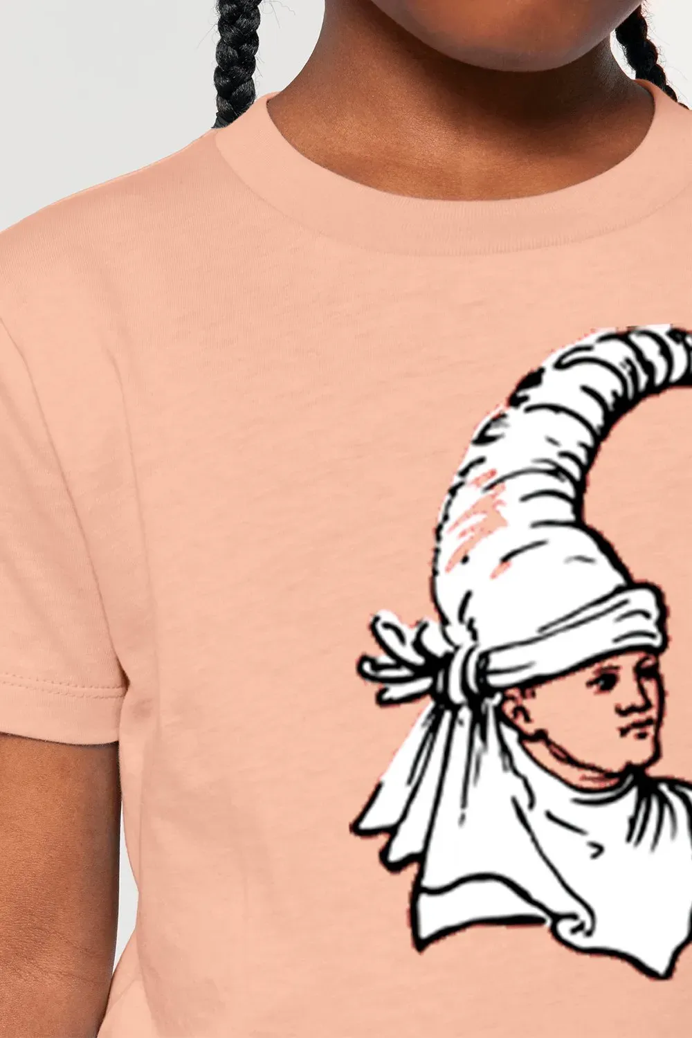 Basque-noble-camiseta-infantil- cerca-burukoak-amarenak-moda-sostenible-algodon-organico-moda-estilo-vasco-tocado