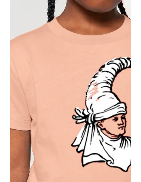 Basque-noble-camiseta-infantil- cerca-burukoak-amarenak-moda-sostenible-algodon-organico-moda-estilo-vasco-tocado
