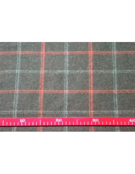 Chaqueta vasca de invierno kaiku de cuadros verde | Amarenak