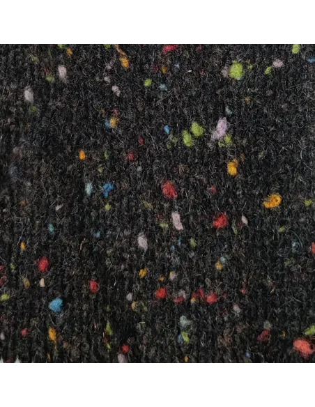 Chaqueta vasca invierno kaiku lana tweed negro | Amarenak