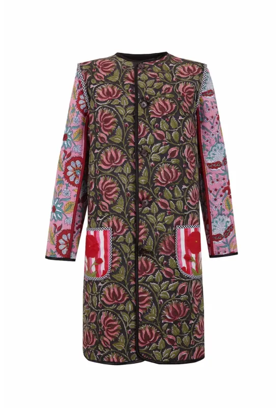 Chaqueta vasca de invierno kaiku de lana y algodón| Amarenak 2