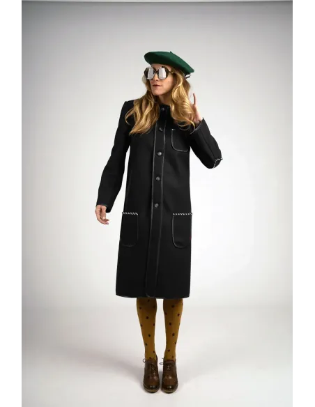 Chaqueta vasca de invierno kaiku de lana y algodón| Amarenak