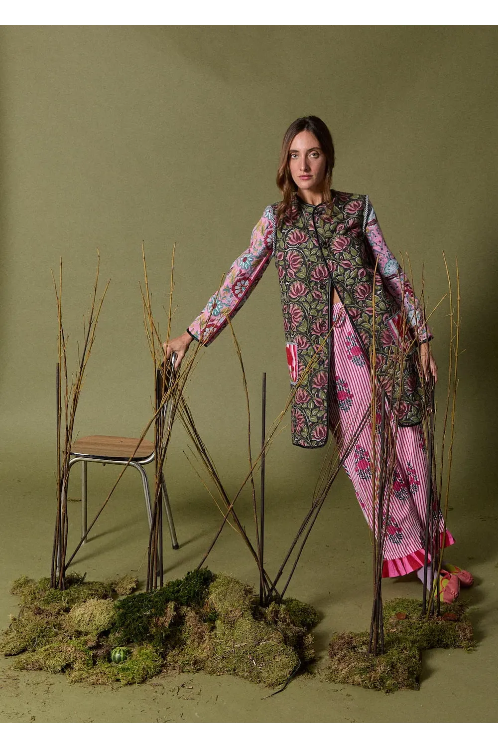 Chaqueta vasca de invierno kaiku de lana y algodón| Amarenak