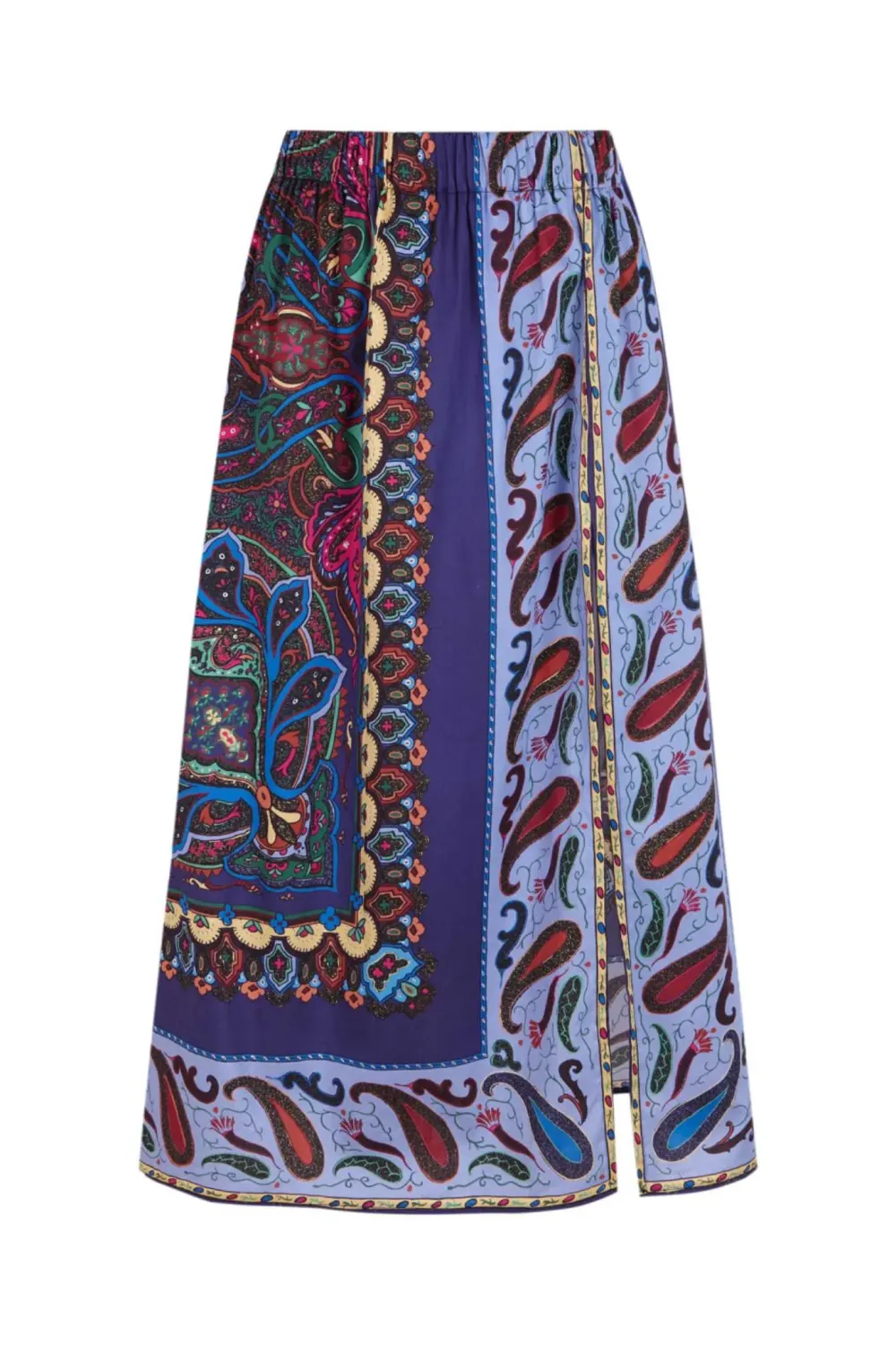 Falda larga de estampado paisley 100% algodón | Amarenak