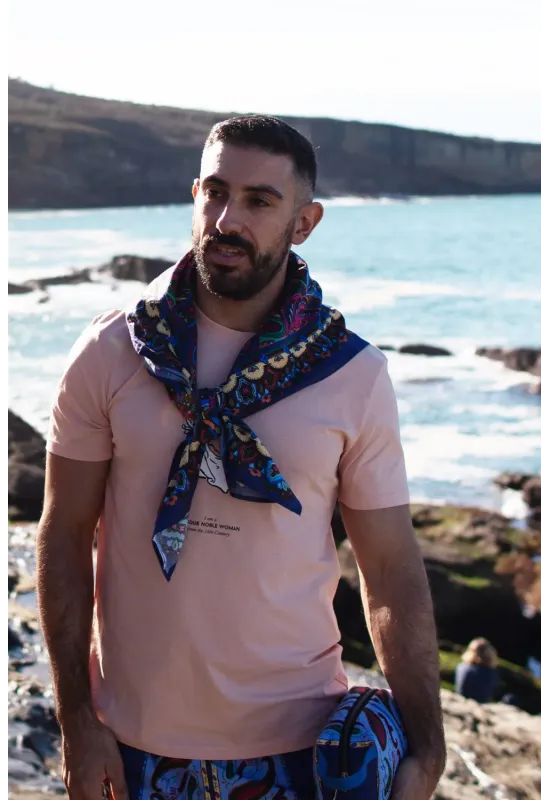 Pañuelo grande 100% algodón estampado paisley | Amarenak 2
