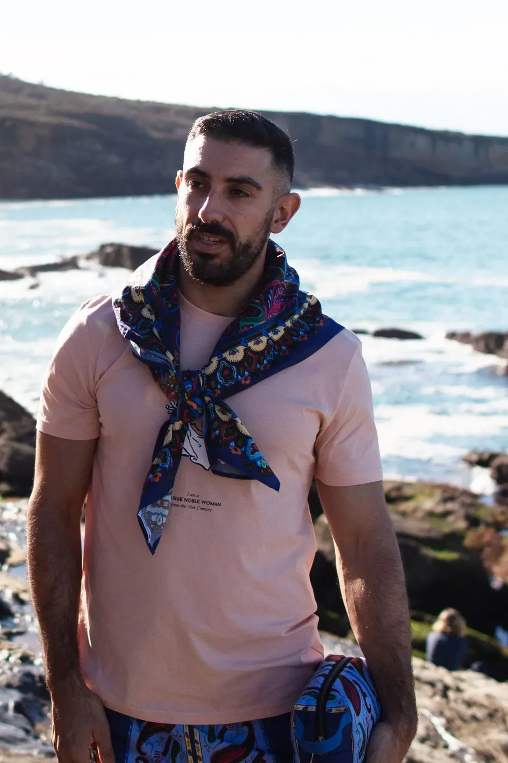 Pañuelo grande 100% algodón estampado paisley | Amarenak