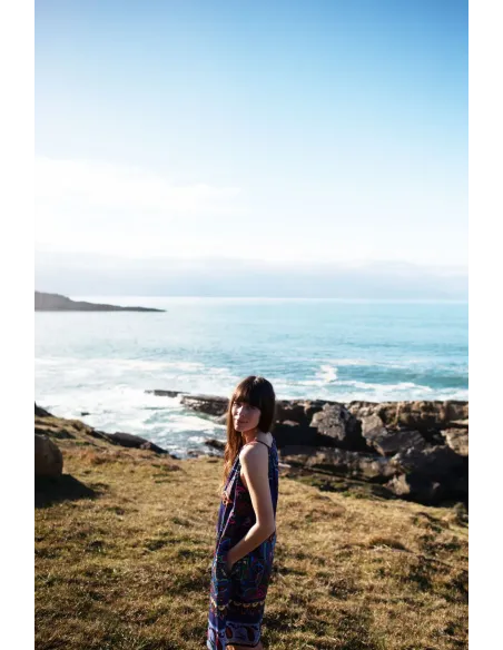 Vestido tirantes estampado paisley 100% algodón | Amarenak