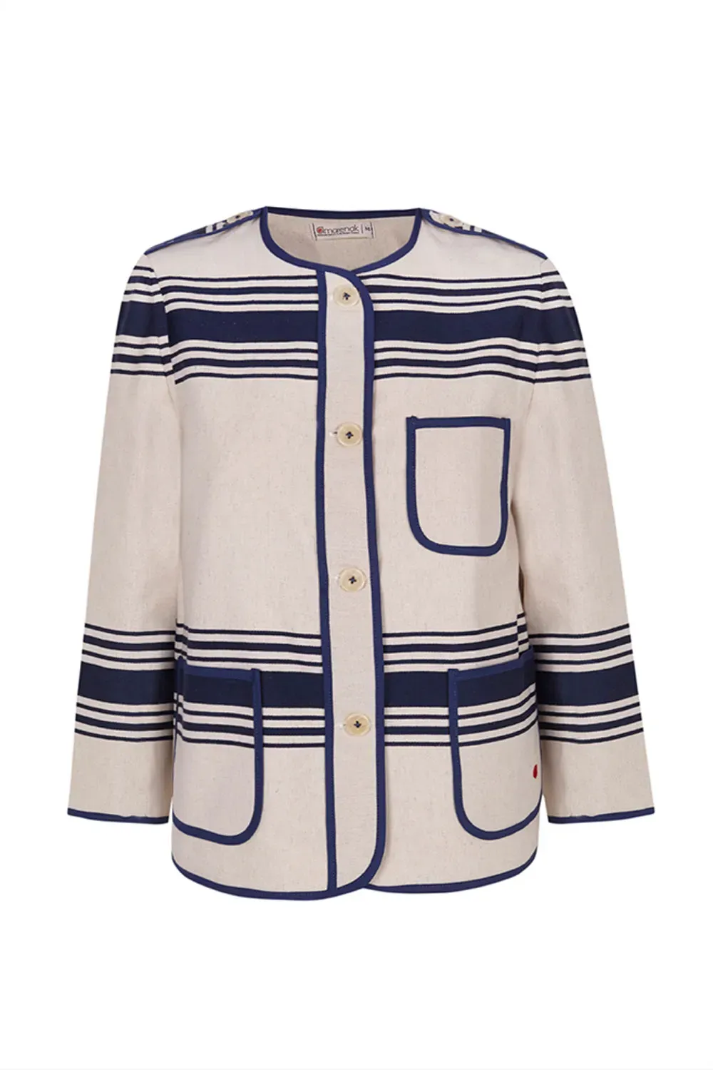 chaqueta-KAIKOUTIL-lino-marine-tissage-moutet-linge-basque-mujer-estilo-vasco-moda-vasca-moda-sostenible-cultura