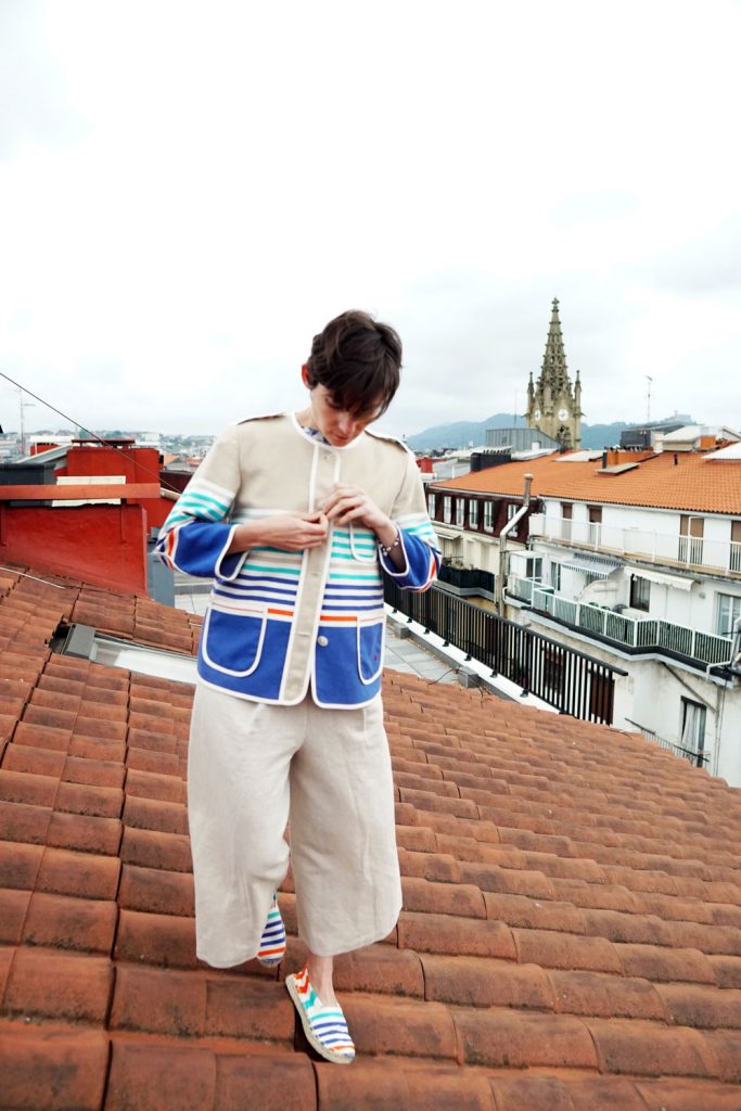 Kaikoutil beige chaqueta kaiku verano de Amarenak