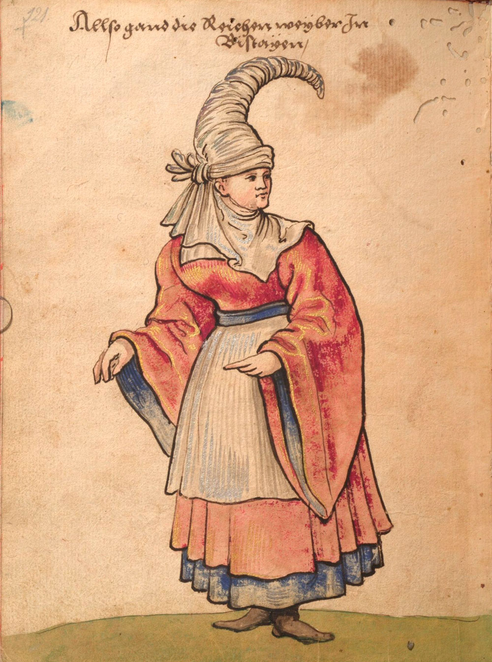 ilustracion-burukoak-Christoph-Weiditz-Trachtenbuch-traje-de-la-mujer-vasca-noble-amarenak